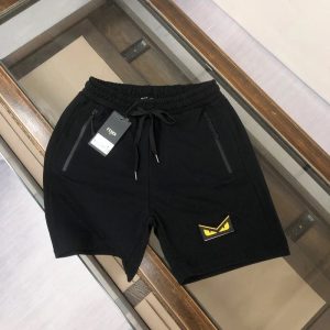 Fendi Logo Shorts Monster Eye Patch – L