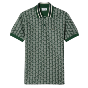 Lacoste Classic Fit Monogram Polo Shirt – Green, 3/S