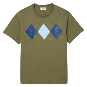 Lacoste Heavy Cotton Argyle Print Shirt – Light green, 3/S