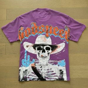 Godspeed Graphic Tee Skull Cowboy – 1018 Purple, L