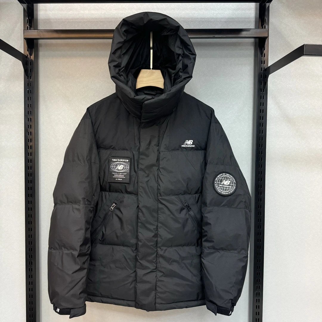 am Factory (low version) hooded down jacket – Black, S