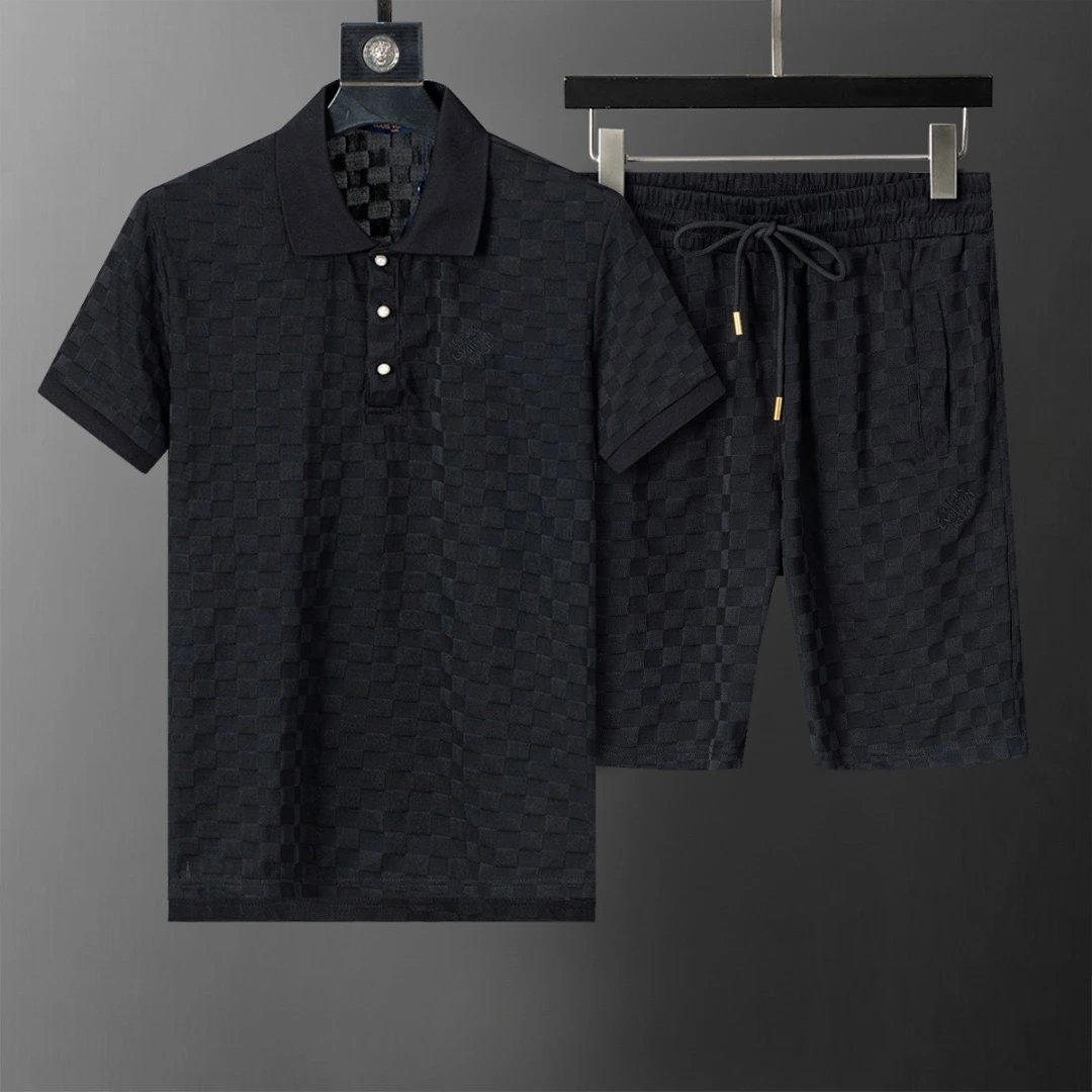 Summer New Casual Suit Shorts Short-sleeved Two-piece Set – 1, M