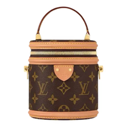 Special Original Single Highest Version] New Nano Cannes Handbag Classic Old Flower Vintage mini Money Bucket Mini Bucket Bag Handbag Shoulder Bag Crossbody Bag Women's Bag 82952 – M 82952（Size 14.5 x14x12CM）