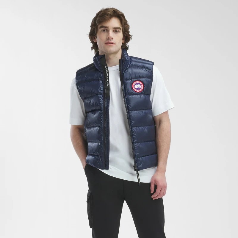 CANADA GOOSE Canada Goose Crofton Men's Down Vest Down Jacket Outdoor Jacket 2229 M – 2XL, 63 Azure Blue