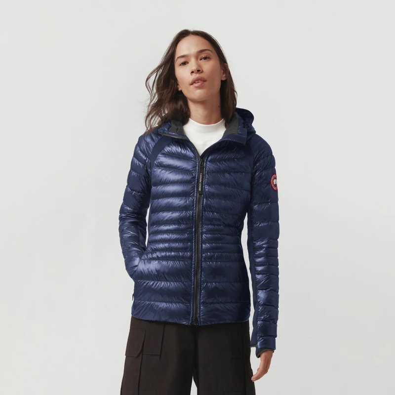 CANADA GOOSE Canada Goose HyBridge®Lite Women’s down hoodie puffer jacket 2712 L – XL, 63 Azure Blue