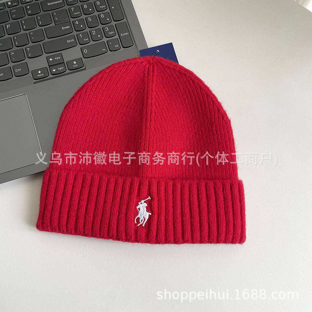 New Style Hat Autumn and Winter High Elastic Warm Men's and Women's Fashion All-match Outdoor Wool Hat Cold Hat – 1 red, One size fits all