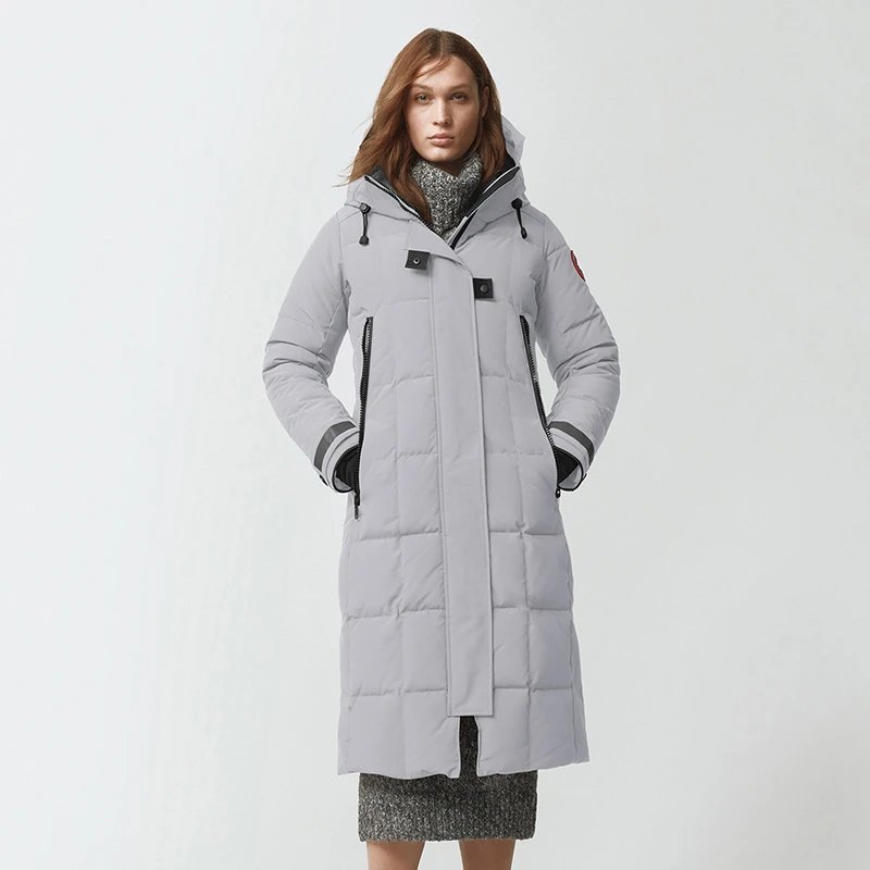 CANADA GOOSE Canada Goose Elmwood Women's Parka Goose Down Jacket 3815 L – 2XS, 200 Silver wattle color