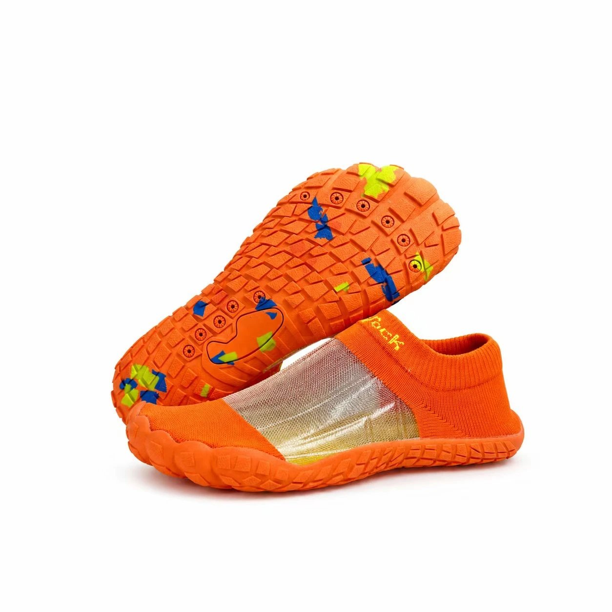 2026 New Couple's Tracing Shoes Men's and Women's Breathable Non-slip Quick-drying Wading Fitness Yoga Swimming Shoes for Outdoor Sports – W 168 Orange, 35