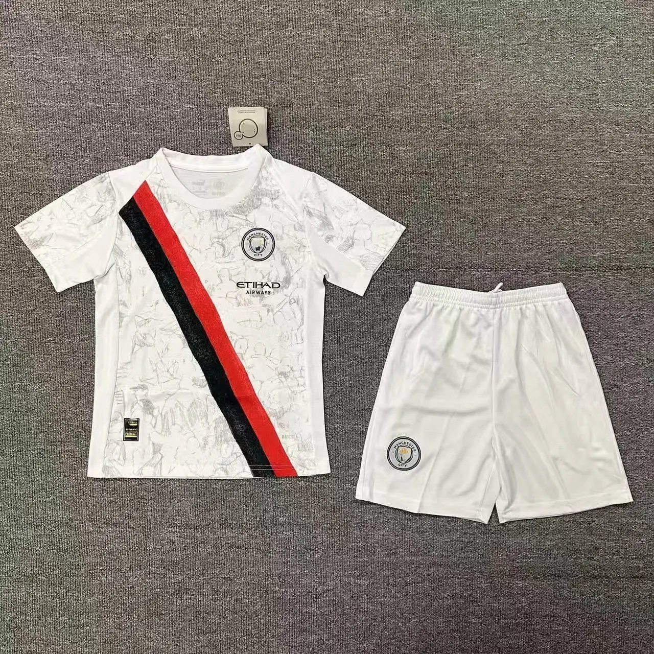 2526 football suit new ball clothes suit – 2526 Manchester City away game, S, No mark