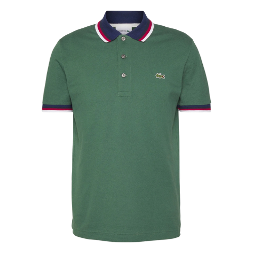 men's 24 new summer jacquard collar logo simple casual short sleeve open chest lapel – Purple-gray, 3 yards/second