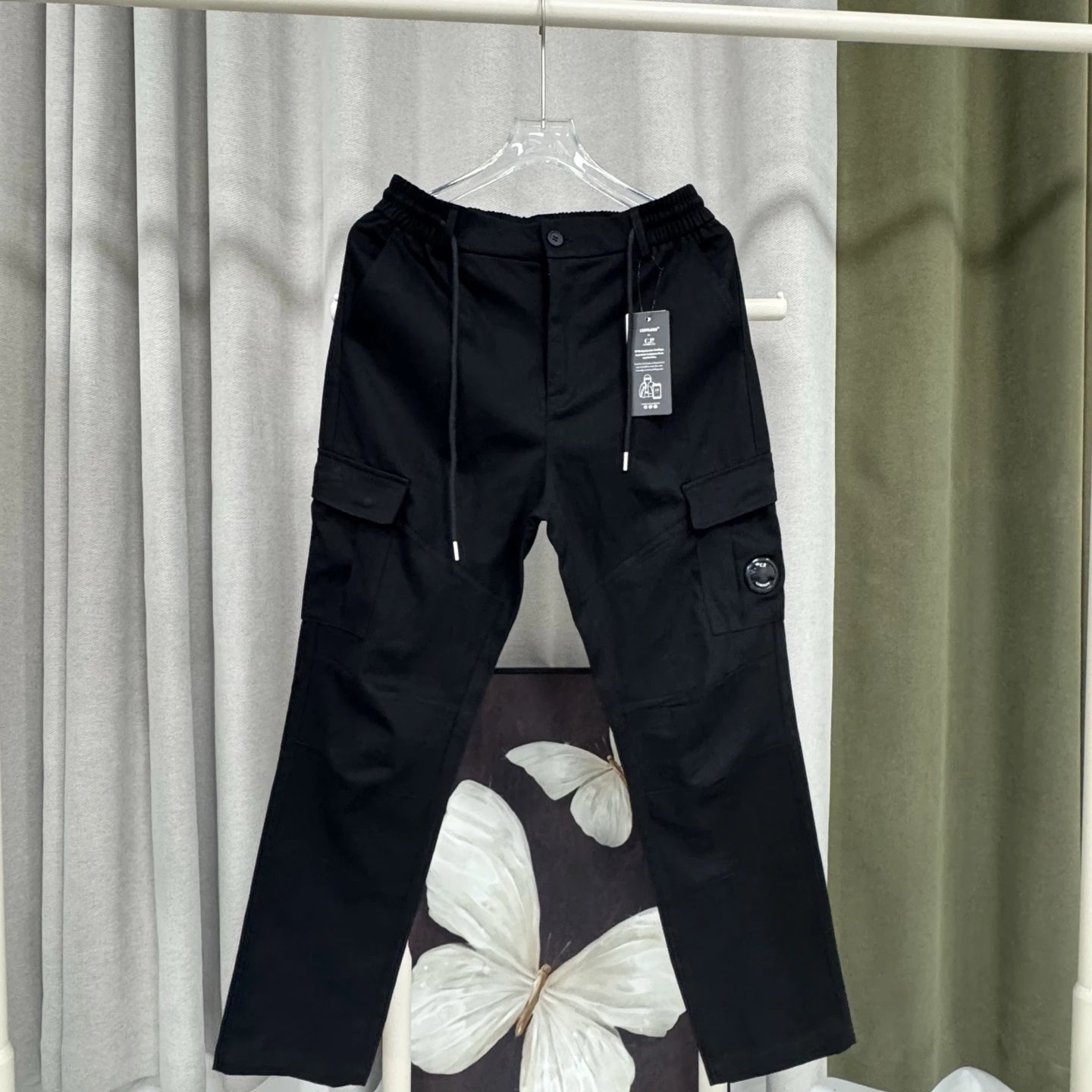 am Factory (low version) Pocket Canvas Tooling Straight Leg Pants – Black, S