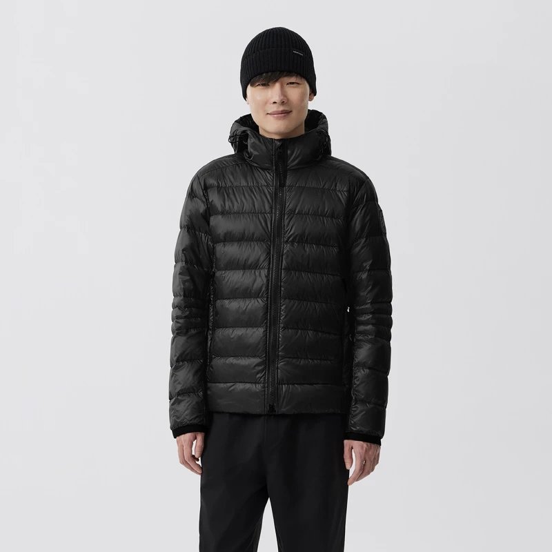 CANADA GOOSE Canada Goose Crofton Men’s Black Label Down Hoodie Puffer Jacket 2227 MB – XL, 61 Black