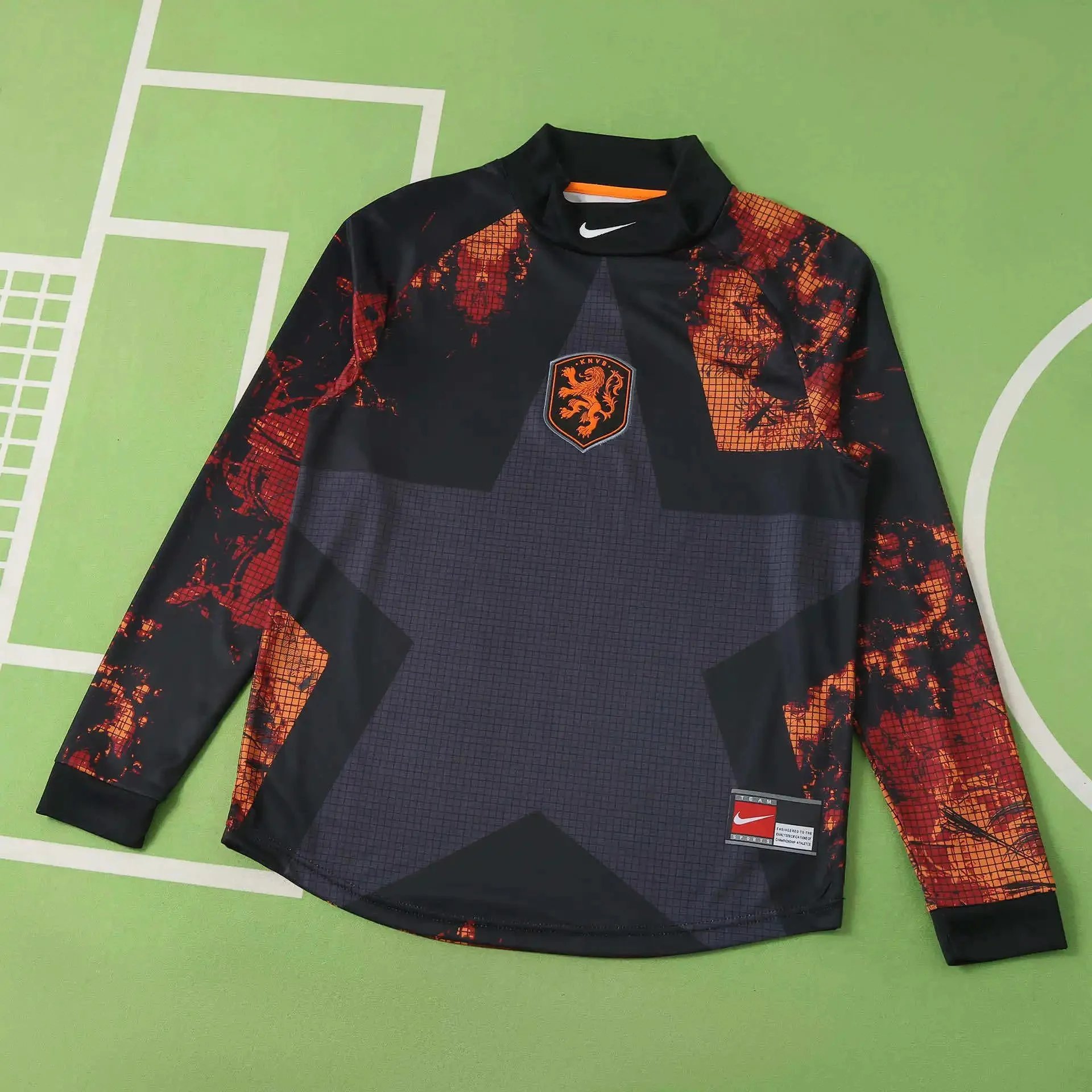 2026 Dutch Hollywood goalkeeper long-sleeved Thai version (Customized items are final and cannot be returned or exchanged.) – 1, S