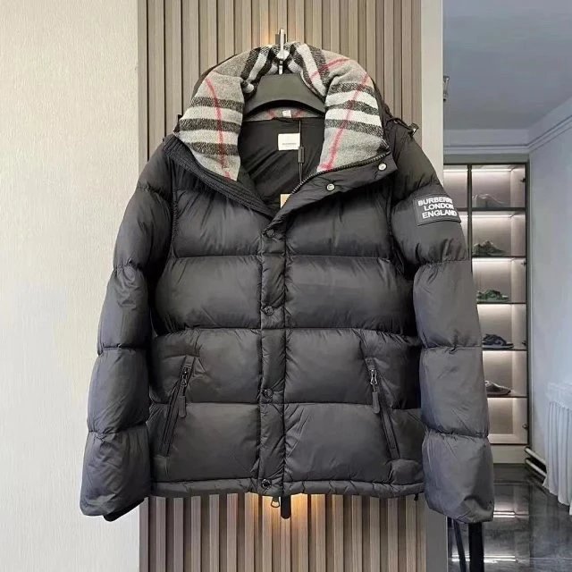 AGT 1 Best-selling down jacket – black red neckline, M (recommended for 70–80 jin)