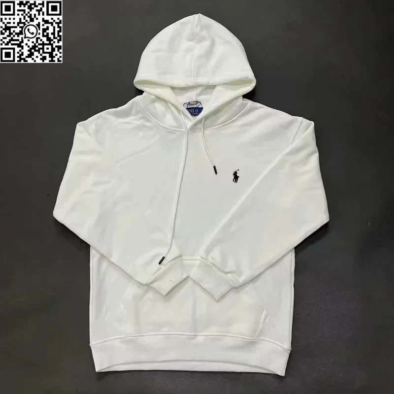[V1]2025 Explosions Embroidered Zipper Sweater Sweater Pants Collection – Pullover style, white with black label *Top quality, S