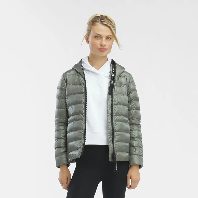 CANADA GOOSE Canada Goose Cypress Women’s down hoodie, Big Goose down jacket 2242 W – 3XL, 852 Artemisia green