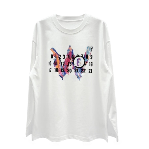 H 20 10.1 Cross-border Tide Crewneck Long Sleeve T men's and women's bottoming shirt – 1#, S