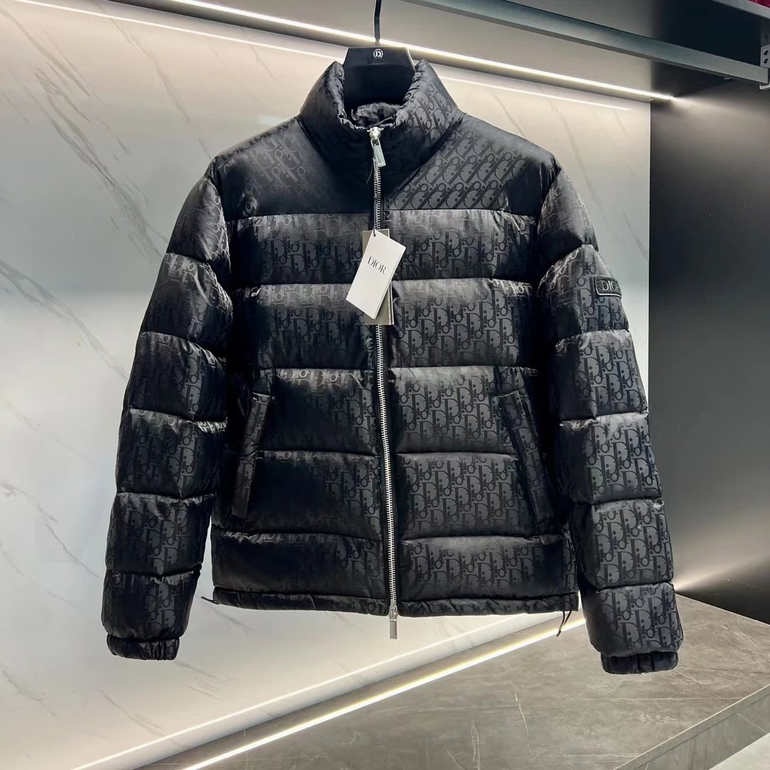 Winter stand collar fashion all-match down jacket – black, 44(M)