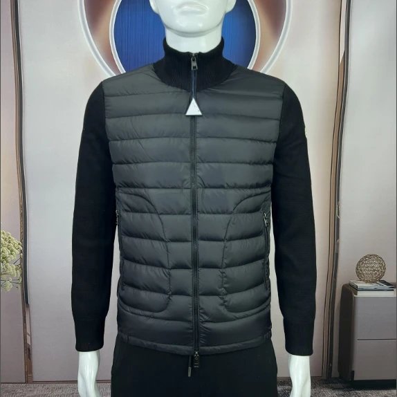 #PRO 001 Wool Cardigan Duck Classic Knit Down (Duck)-Q1 – Black (black), S/1