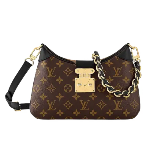 Special Original Factory Highest Version] New Twinny Handbag Middle Ancient Classic Old Flower Cattle Bag Yellow Flower Double Color Chain Bag Shoulder Bag Crossbody Bag Handbag Women's Bag 46659 – M 46659 Old flower (size 29 x19x9CM）
