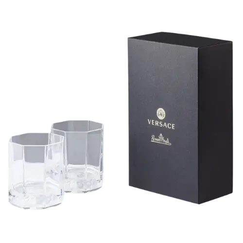 Tide brand crystal pair glass whisky glass gift box gilded medusa-transparent and twilight night exquisite crystal glass, crystal material cup body, elegant and generous-transparent color, twilight! Ultimate elegance and mystery, weaving the nocturnal realm of myth into its very essence