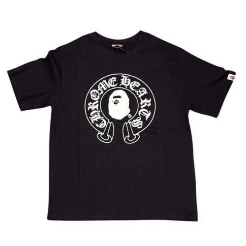 Classic Letter Printing Short Sleeve Paste Pattern Distinctive Three-Dimensional Quality💥male dollar head – 131-Black, M