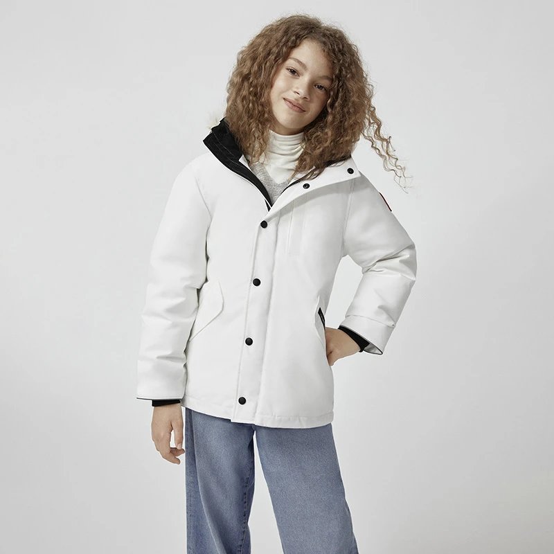 CANADA GOOSE Canada Goose Logan Teenage fur-free parka down jacket 4591 YNF – S, 433 Beichen Bai
