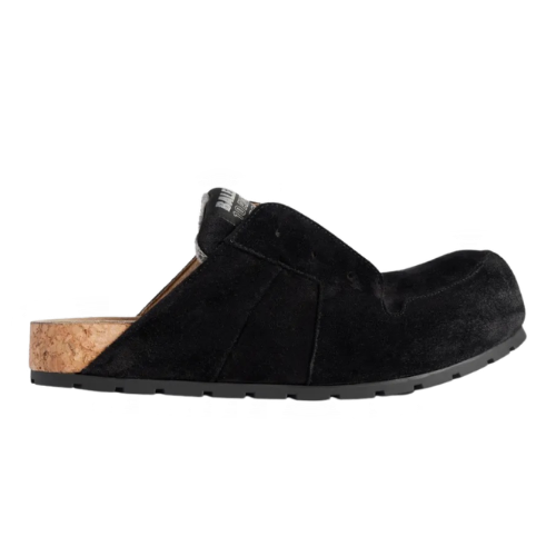 Distressed slip-on closed-toe slippers BD 5 – No. 1 black, 35