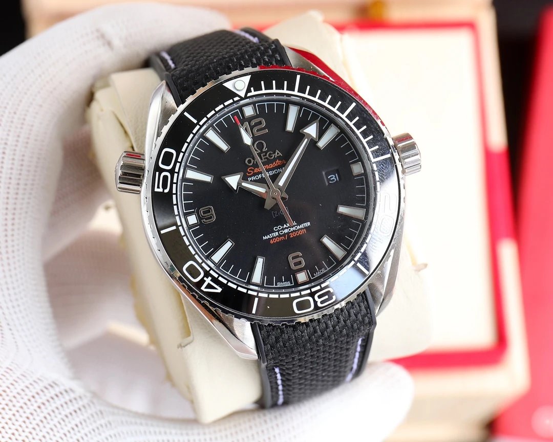 Men's] steel band men's mechanical watch watch wrist watch men's watch mechanical calendar waterproof watch mechanical watch watch – [Black bezel] Silver case, black dial, black woven strap, Without the full set of packaging