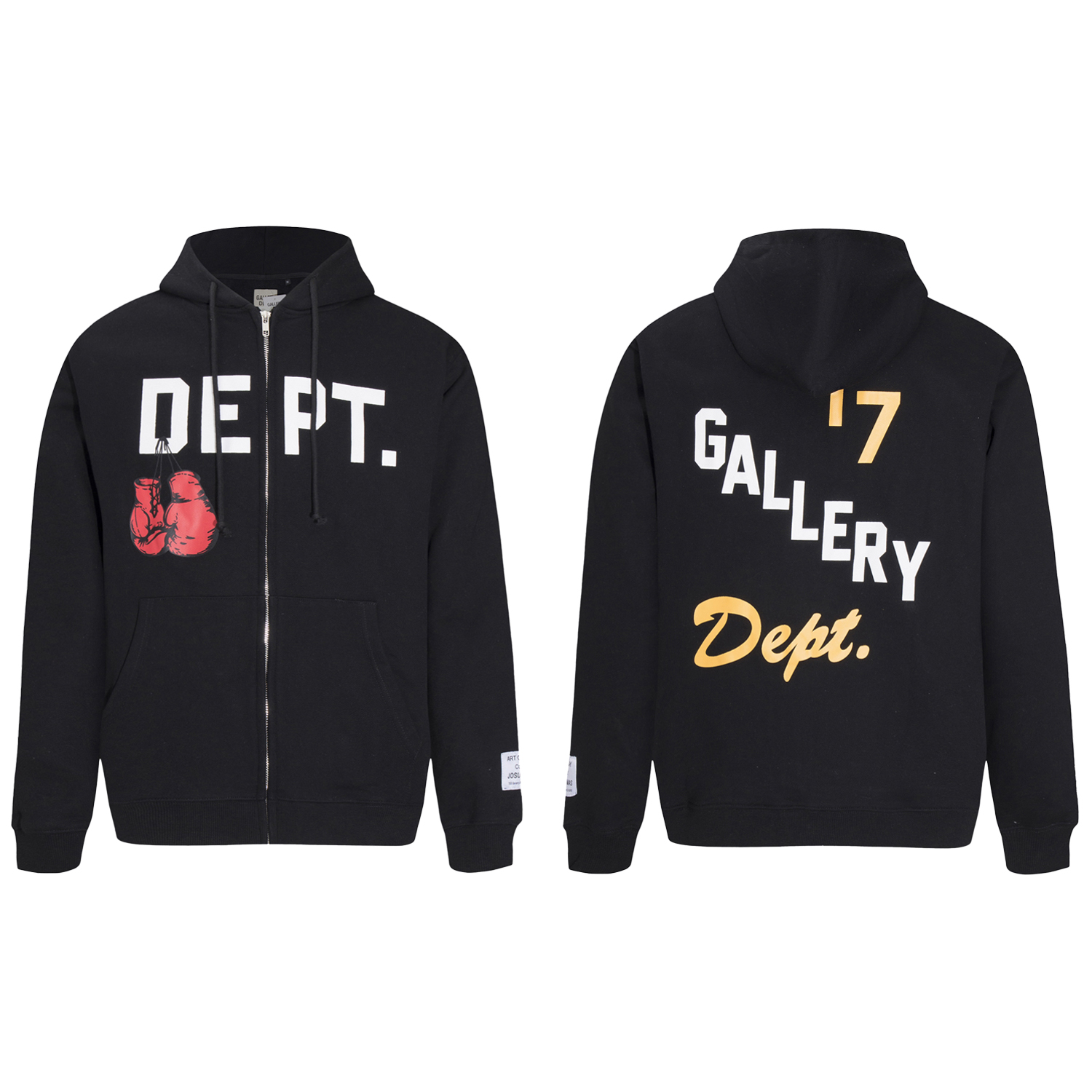 New Zipper Hoodie Sweater-CY – 633 black, S