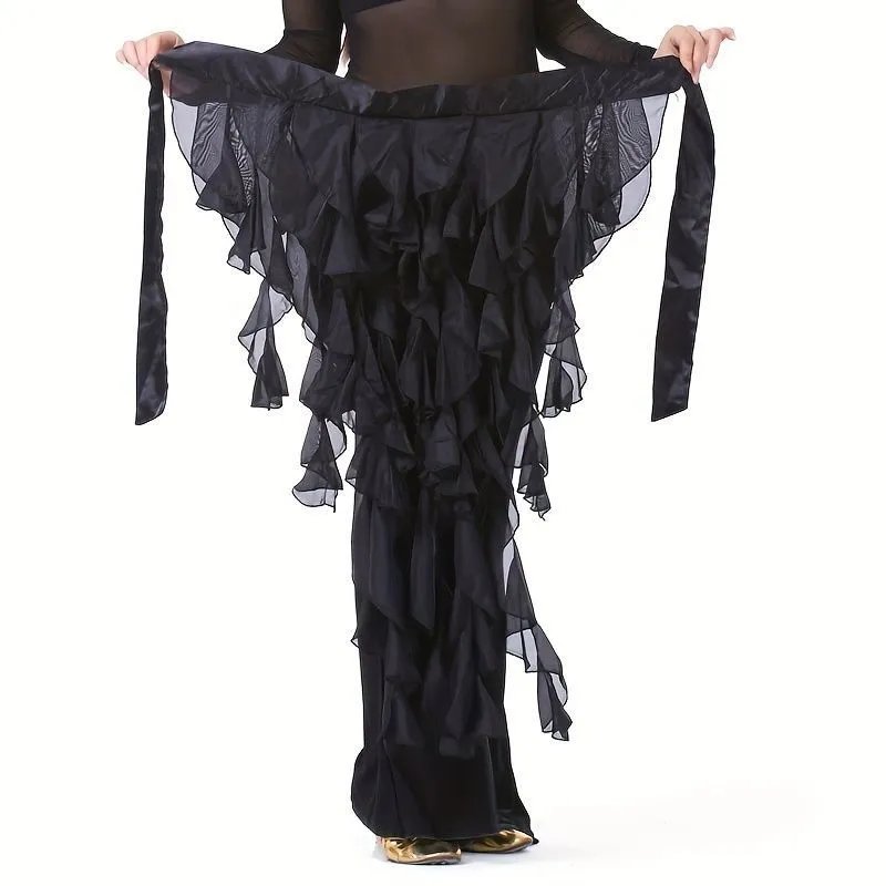 2025 European and American Summer New Irregular Strap Slim Night High Waist Solid Color Fashion Waist Decoration - Image 3
