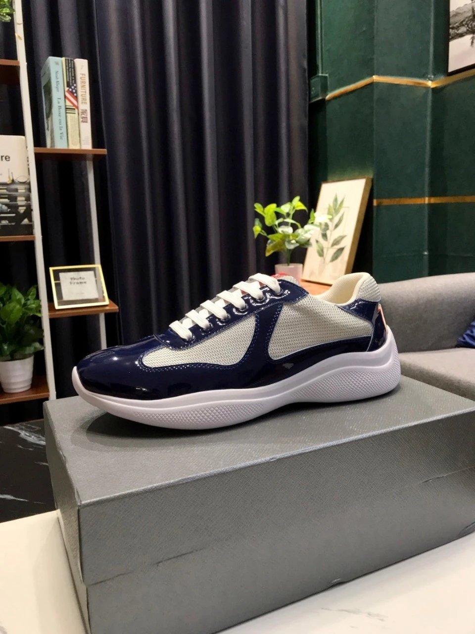 CFS Summer spot blue flat heel casual low-top trendy shoes round toe versatile foreign trade shoes 19 – 1, 35