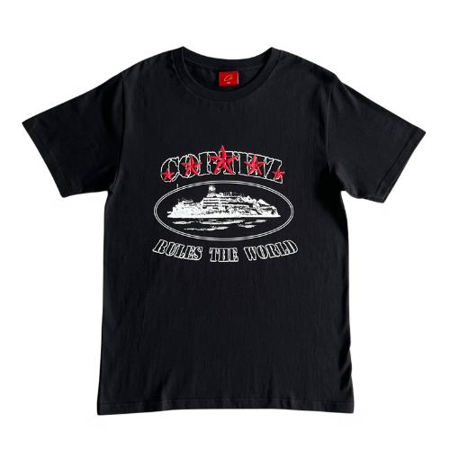 5th Anniversary Red Star T-shirt – Black, XS