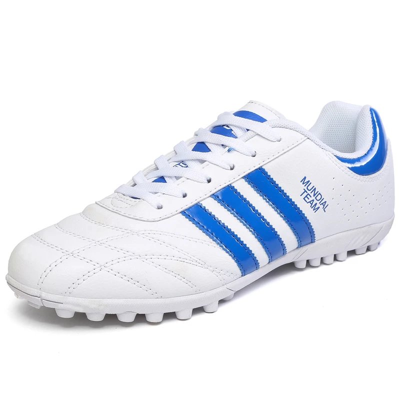 Men’s and women’s university soccer cleats, rubber-turf studs, adult and children’s soccer shoes, sports shoes for primary and secondary school students’ matches and training – White-Broken Nails 608, 31