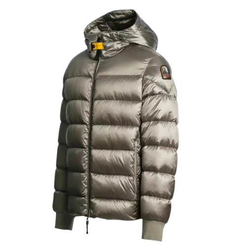 2025 cross-border P multi J bar S amine new men's tide brand down jacket hooded zipper white duck down thick coat set – Black down jacket, XS