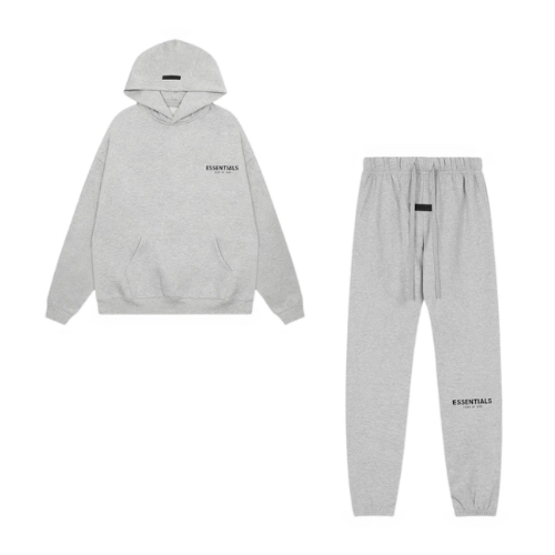 Men's Sweatshirt Hooded Fleece-lined American Fashion Brand Flocking Loose Couple's Hoodie Jacket – Oat gray, S