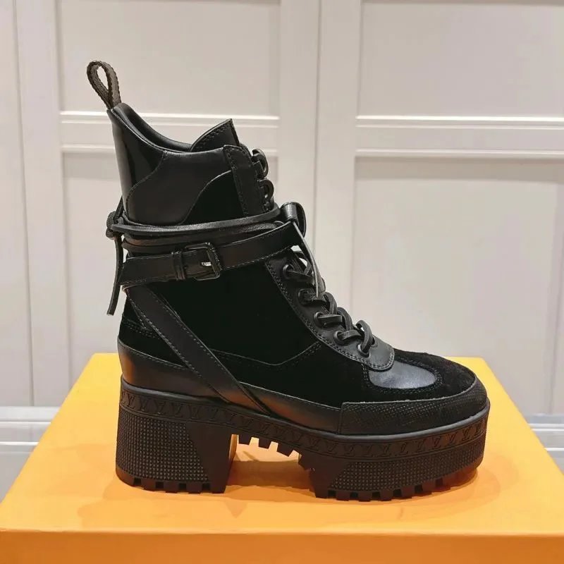 Classic High Heel Martin Boots – 1, 35