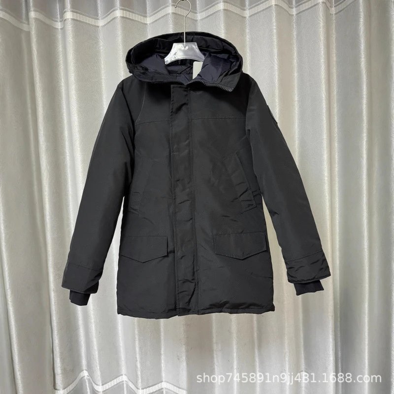 43 Big Goose Down Jacket Cross Border Canada Same Langford Men's Women's Parka Coat 2052 M – Black black label, XS