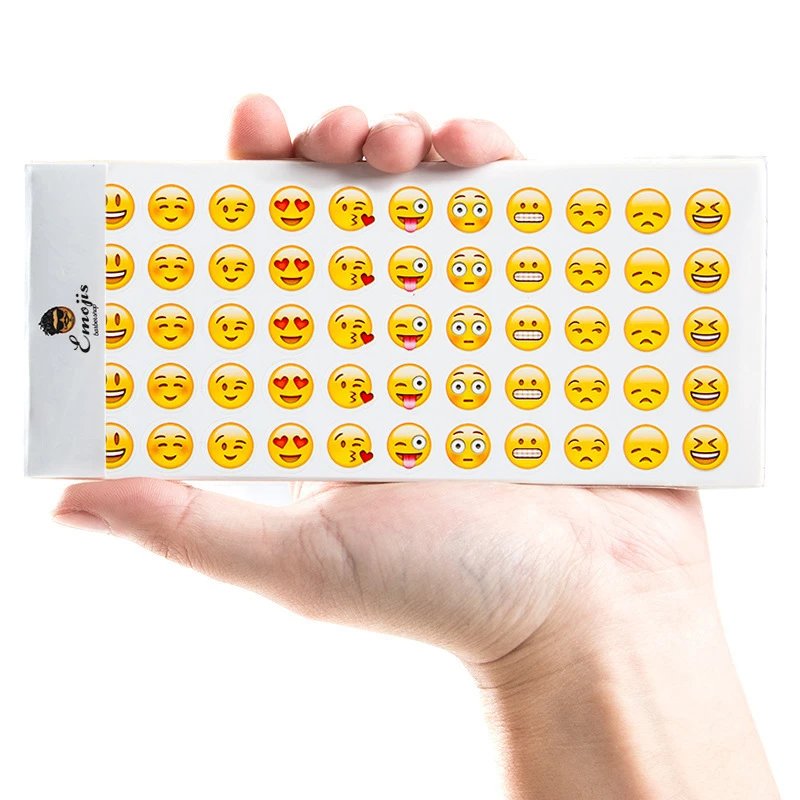 apple Emoji Expression Sticker DIY Hand account diary decoration cute funny spoof expression stickers 12 Zhang
