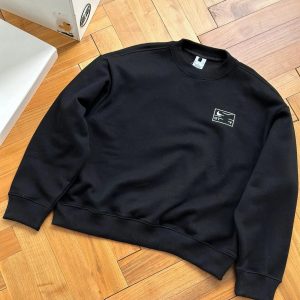 Sweatshirts – [Crewneck Sweatshirt] plus velvet-black, S