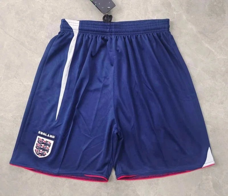 2006 Season England Home Retro Shorts (Customized items are final and cannot be returned or exchanged.) – 1 (Customizable name and number), S