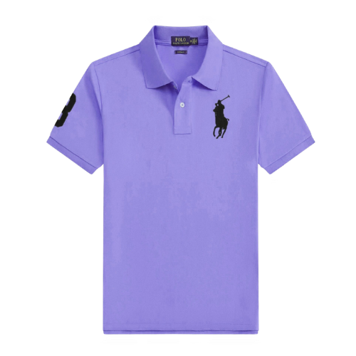 Best-selling men’s polo shirt with Malaysian logo, lapel collar, embroidery, solid color, plus-size, relaxed fit, short sleeves—classic export‑quality POLO – Vivid blue, XXL