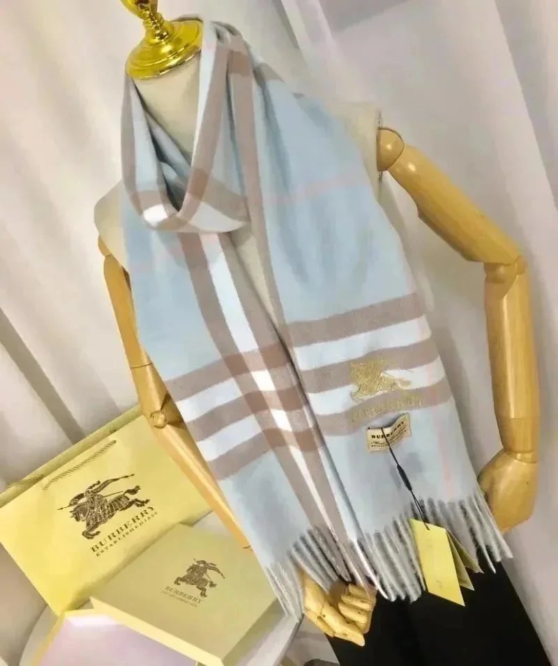 New fashion scarf (no gift box)-1446 – A- 1 blue