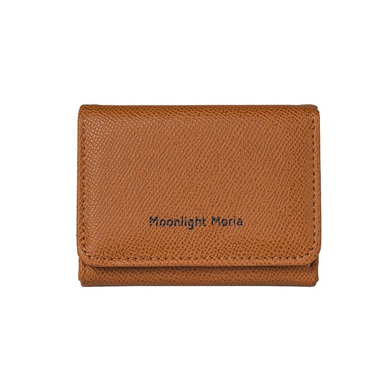 Cross-border Explosions Wallet Women's Short ins Simple Multi-Card Large Capacity Card Bag Coin Wallet Multi-Function wallet – Brown