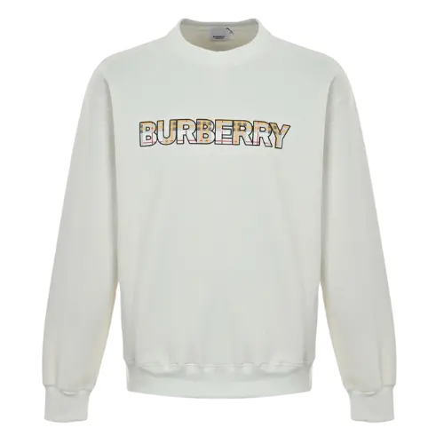 BR---25 Fw Check Alphabet Crewneck Sweat – Black-25 Fw Check Alphabet Crewneck Sweat, S