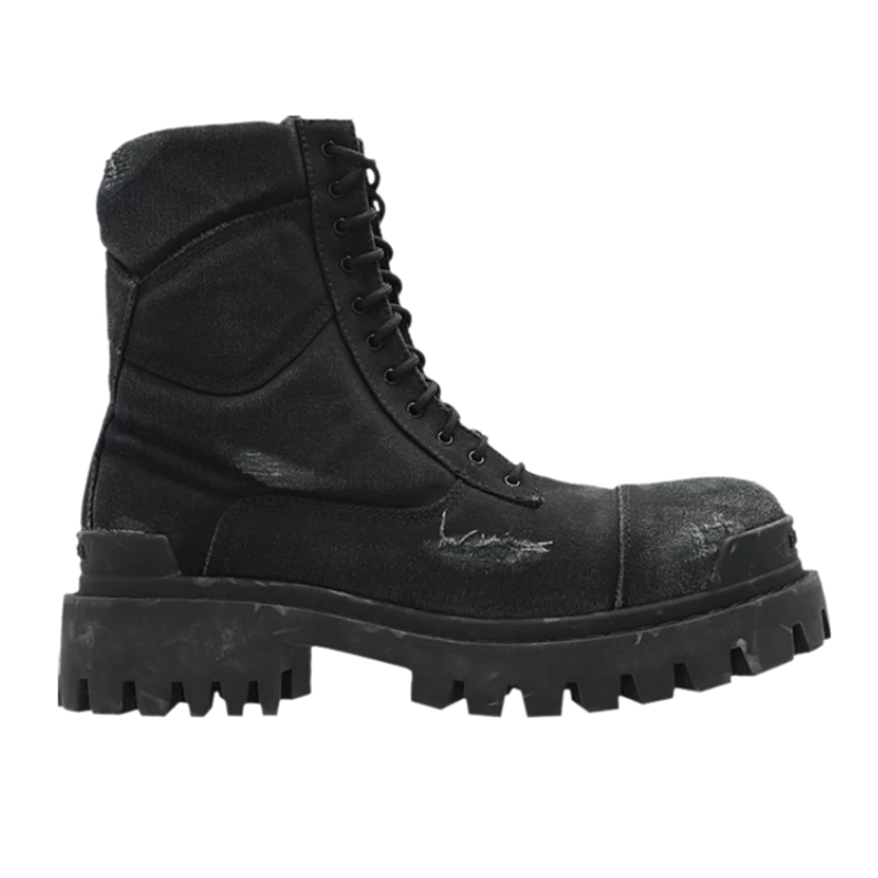 TopQuality Products – Black Distressed Canvas, Eur36