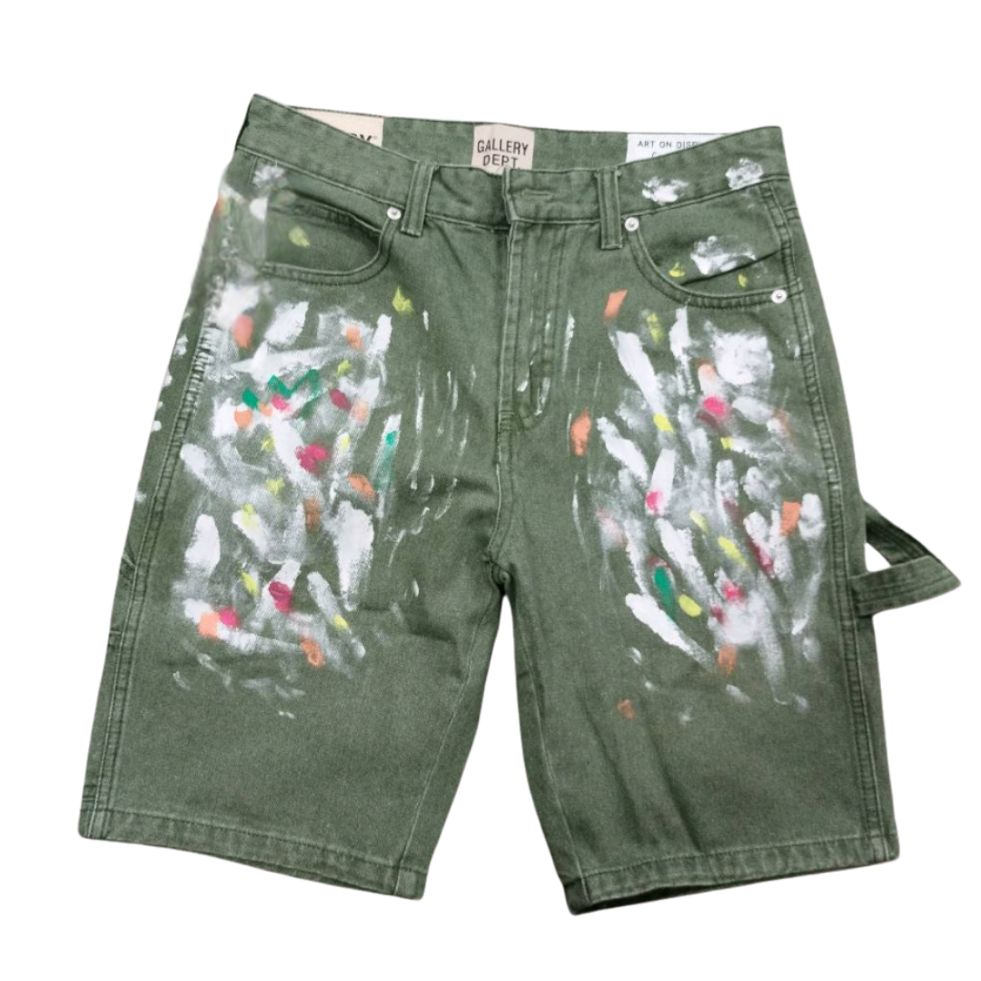 Gallery Dept. Painted Shorts Green – S
