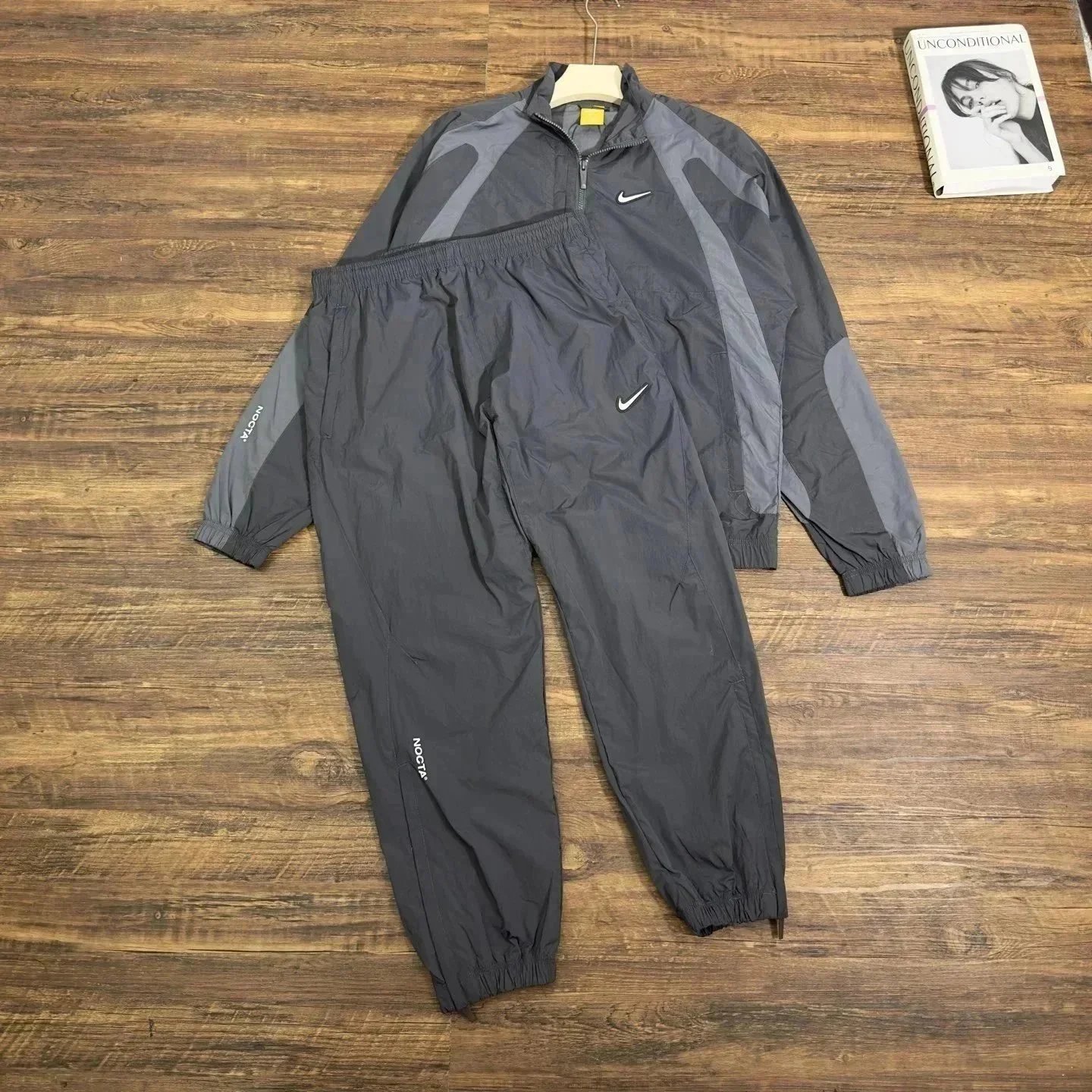 Jacket and Trousers Sets – Gray trench coat set, M