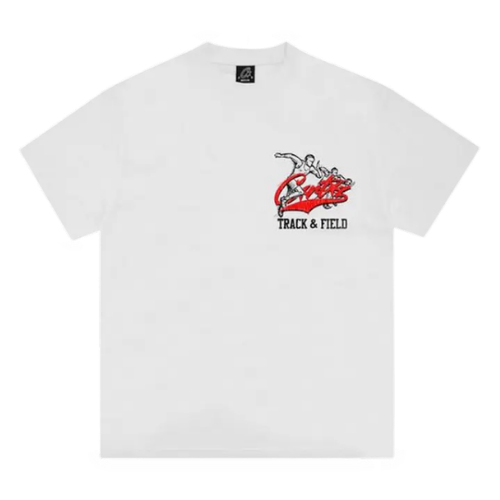 Corteiz Track And Field Shirt White / Red – White, S