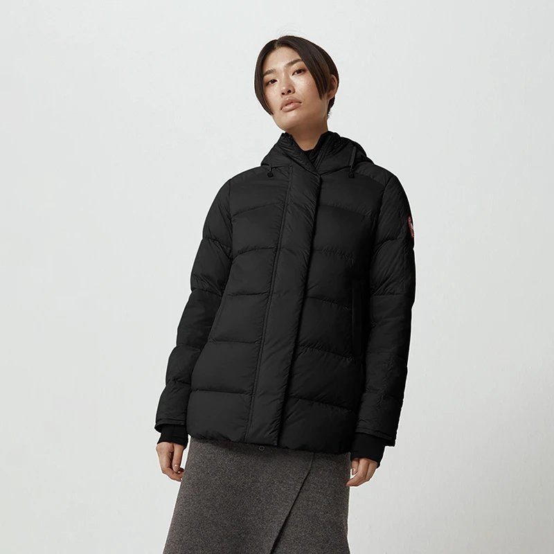 CANADA GOOSE Canada Goose Alliston Women’s down jacket, Big Goose down coat 5076 L – XS, 61 Black
